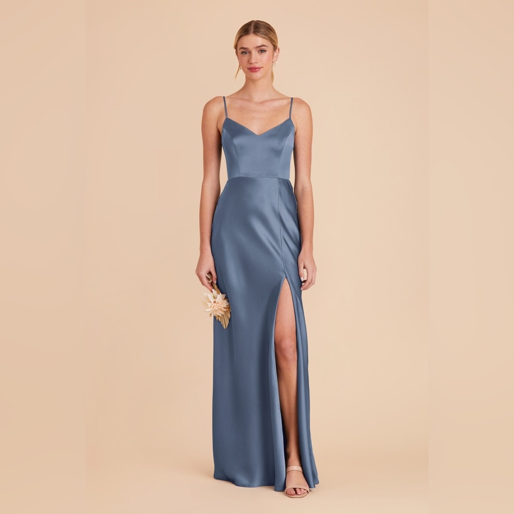 Birdy Grey - Jay Matte Satin French Blue Bridesmaids Dress - Size XS